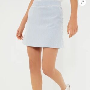 Tuckernuck Blue & White Seersucker Golf Skort
